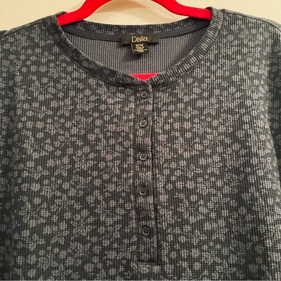 Dalia Charcoal Floral Long Sleeve Top - Picture 2 of 6